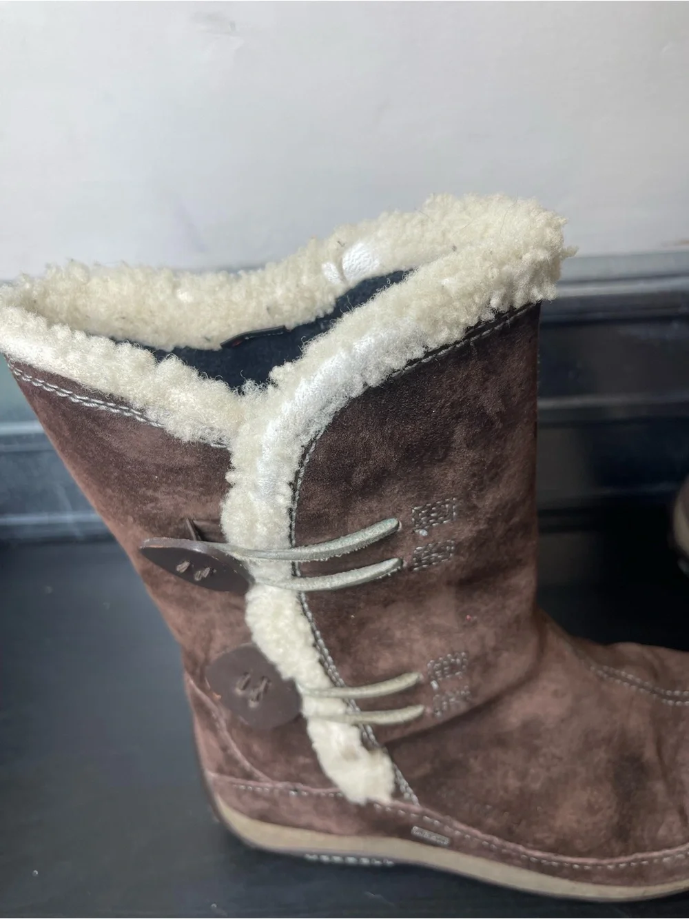 Merrell Yarra Chestnut Waterproof Winter Boots Polartec Insulated Suede 6.5